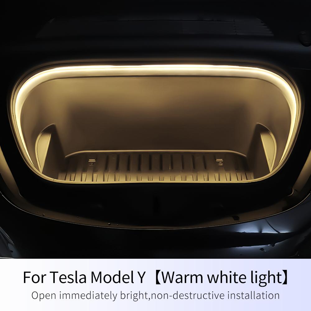 2.4M LED Car Front Trunk Light Strip Easy Tall Modified Lighting for Tesla Model 3 Y Waterproof Neon Lamp Front Trunk LED
