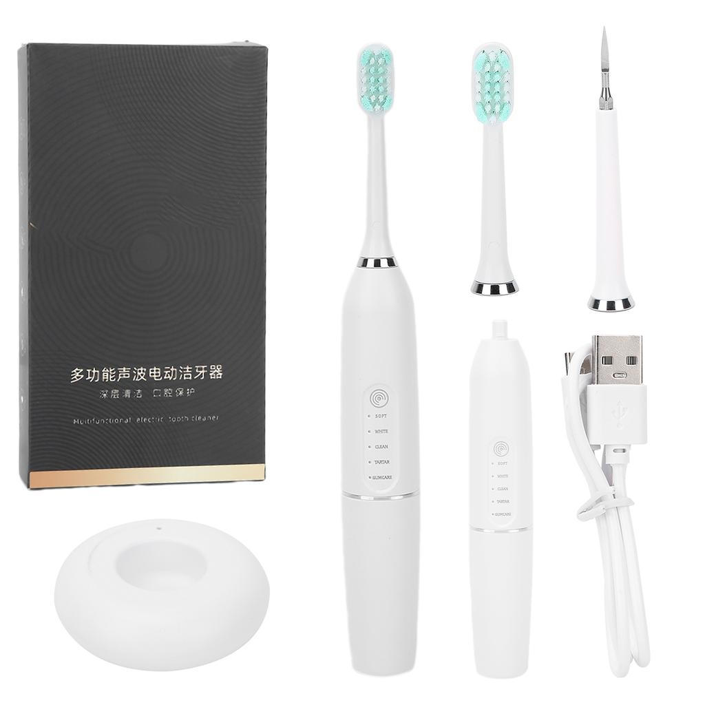 Children S Electric Toothbrush Wireless Charging Whitening Toothbrushes Deep Cleansing ToothbrushWhite
