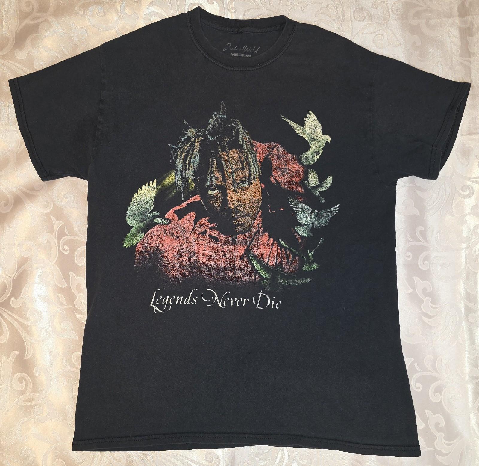 Juice Wrld Legends Never Die Graphic T-shirt Men’s Medium Black Fader Unisex T-Shirt XXL