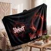 Slipknot Flannel Blanket, Custom Name Text Personalized Soft Throw Blanket Home Decor Gift