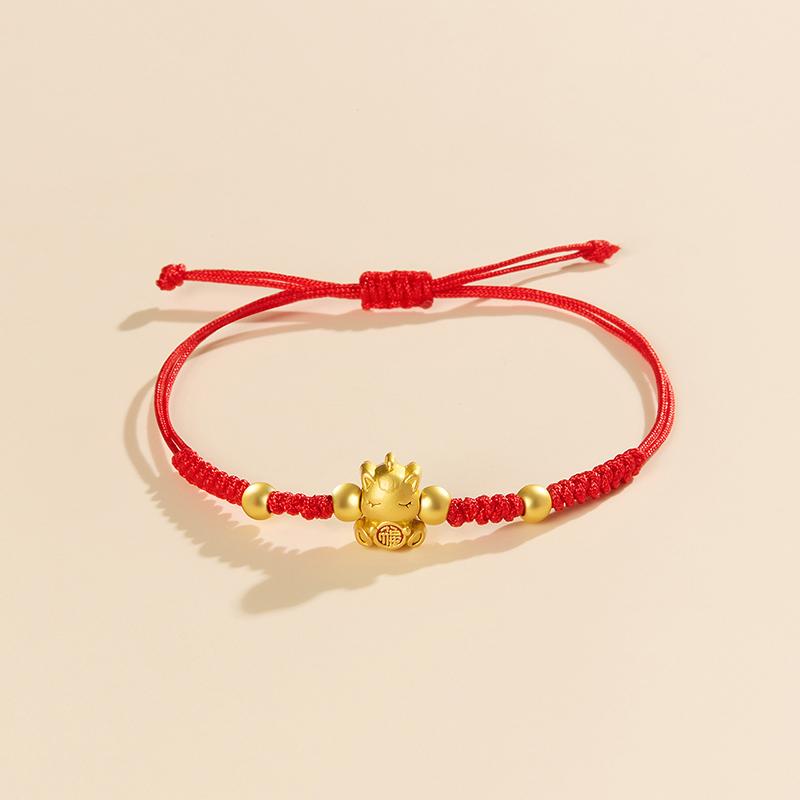 Chinese Style 2026 Horse Year Zodiac Bracelet For Women Men Lucky Hand-Woven Red Rope Bracelet New Year Jewelry Party Gift