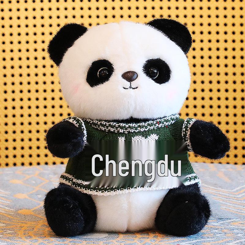Adorable Plush Panda Doll - Children's Birthday Gift & Souvenir