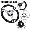 13.5inch Universal Stainless Steel Steering Wheel Without Knob Replacement Marine Accessories Boat Steering Wheel