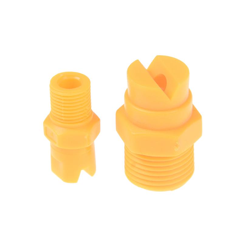 Plastic Vee Jet Flat Fan Spray Nozzle 1/8" 1/4" 3/8" 1/2" Industrial Cleaning