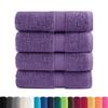 VidaXL Serviettes de toilette Premium SOLUND 4 pièces Violet 30 x 30 cm 600 g/m² 137348