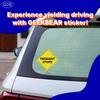 GEEKBEAR Delivery Driver Frequent Stop Sign - Sticker or Magnet, Color Variations, Weather Resistant