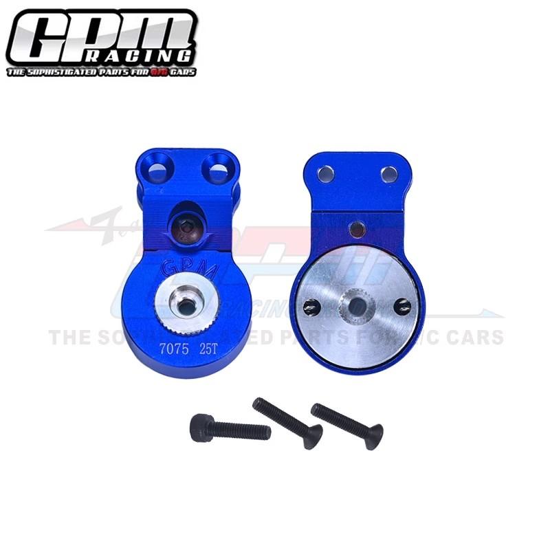 GPM Aluminum 7075 Servo Saver Steering 23T/25T W. Built-In Spring For ARRMA 1/10 Gorgon ARA340192
