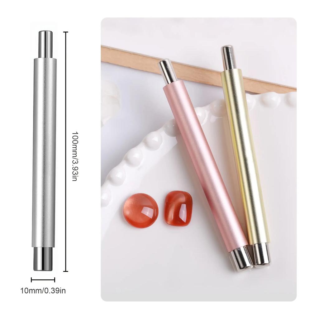 Dwustronny pisak do zdobienia paznokci - Design 3D Cat Eye Stalowa kulka Końcówka magnetyczna Bezzapachowy do salonu i domowego manicure Pedicure DIY