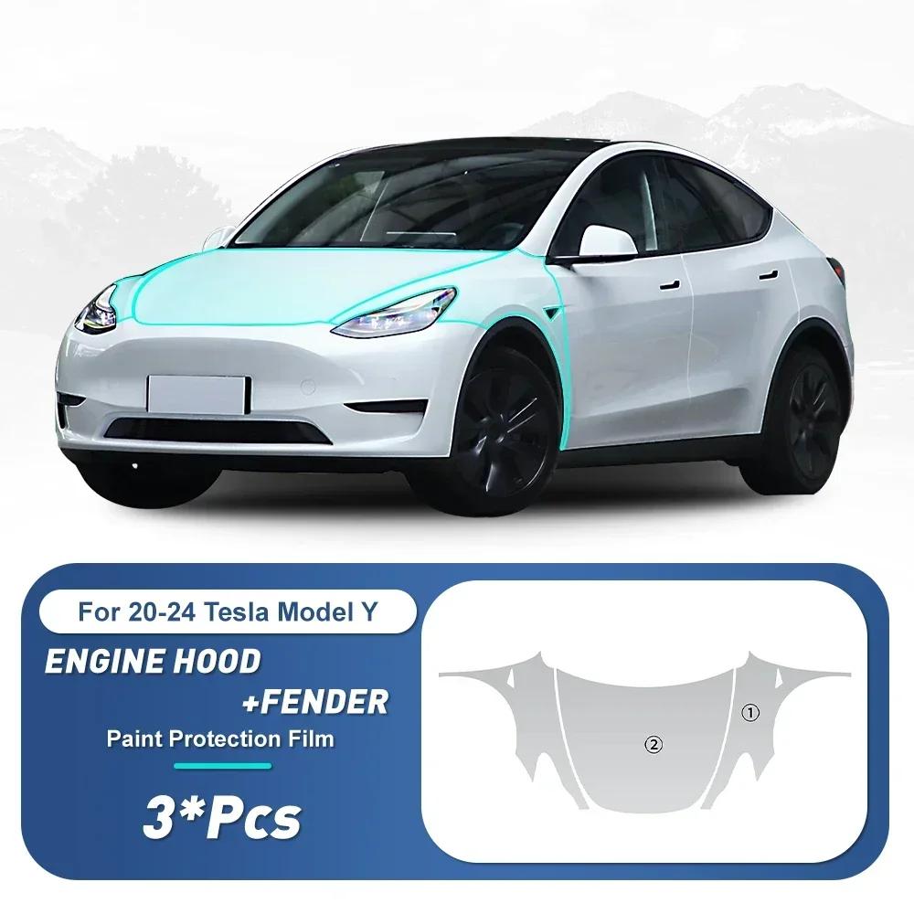 For Tesla Model Y 3 Car Sticker 2020-2025 Paint Protection Film Clear Bra PPF Anti Scratch PreCut Car Body Film Cover