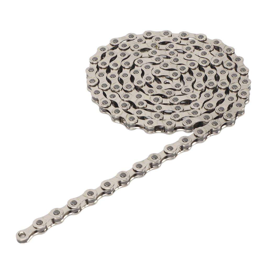 116 Link Mountain Bicycle Chain Silver 8 Speed High Carbon Steel Bike Chain Replacement for Cycling