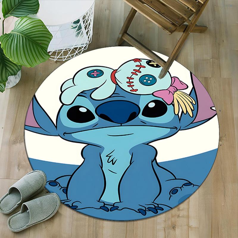1pc S-Stitch1 Carpet, Round Rug, Comfortable, Suitable for Entryways, Living Rooms, Office, And Bedrooms, Christmas Decoration