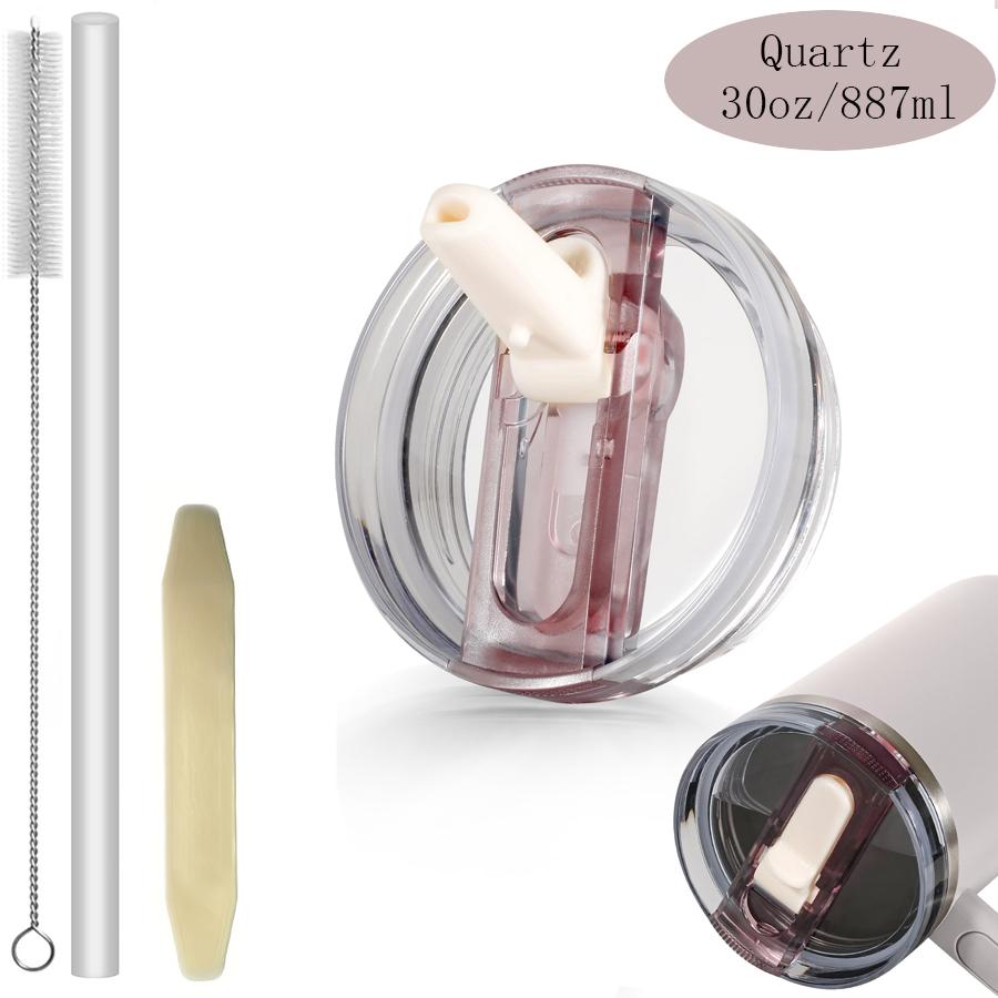 30oz Flip Straw Lid for Stanley 2.0 Tumbler Leak Proof Lid Replacement No Spill Cover for Stanley Cup Accessories