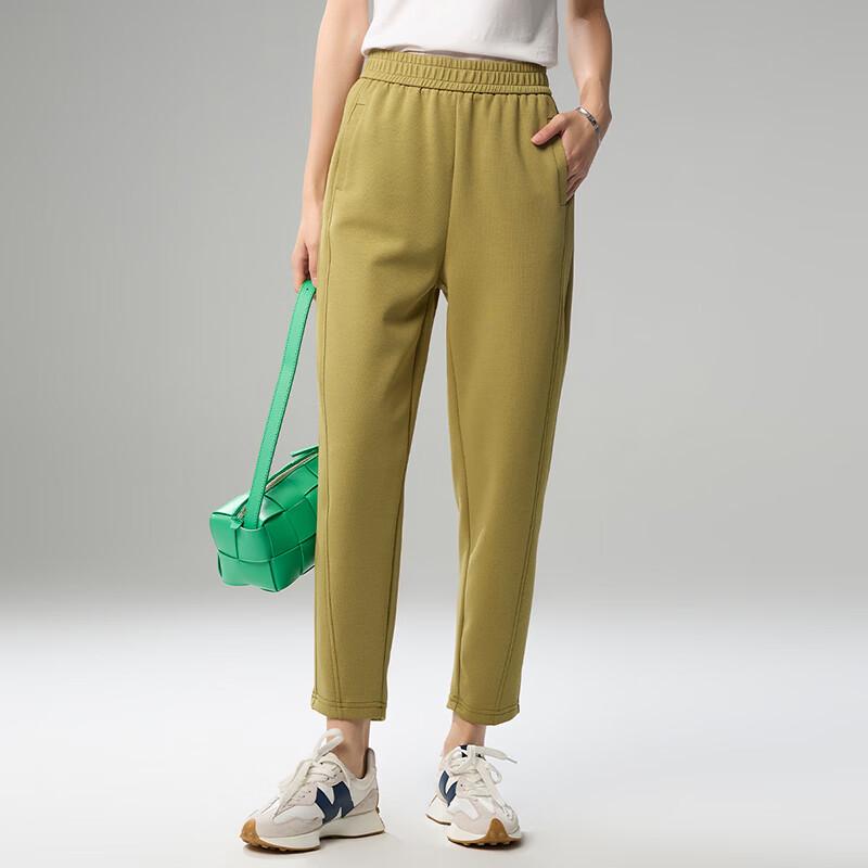 Damen Hochtaillierte Cropped Tapered Hose