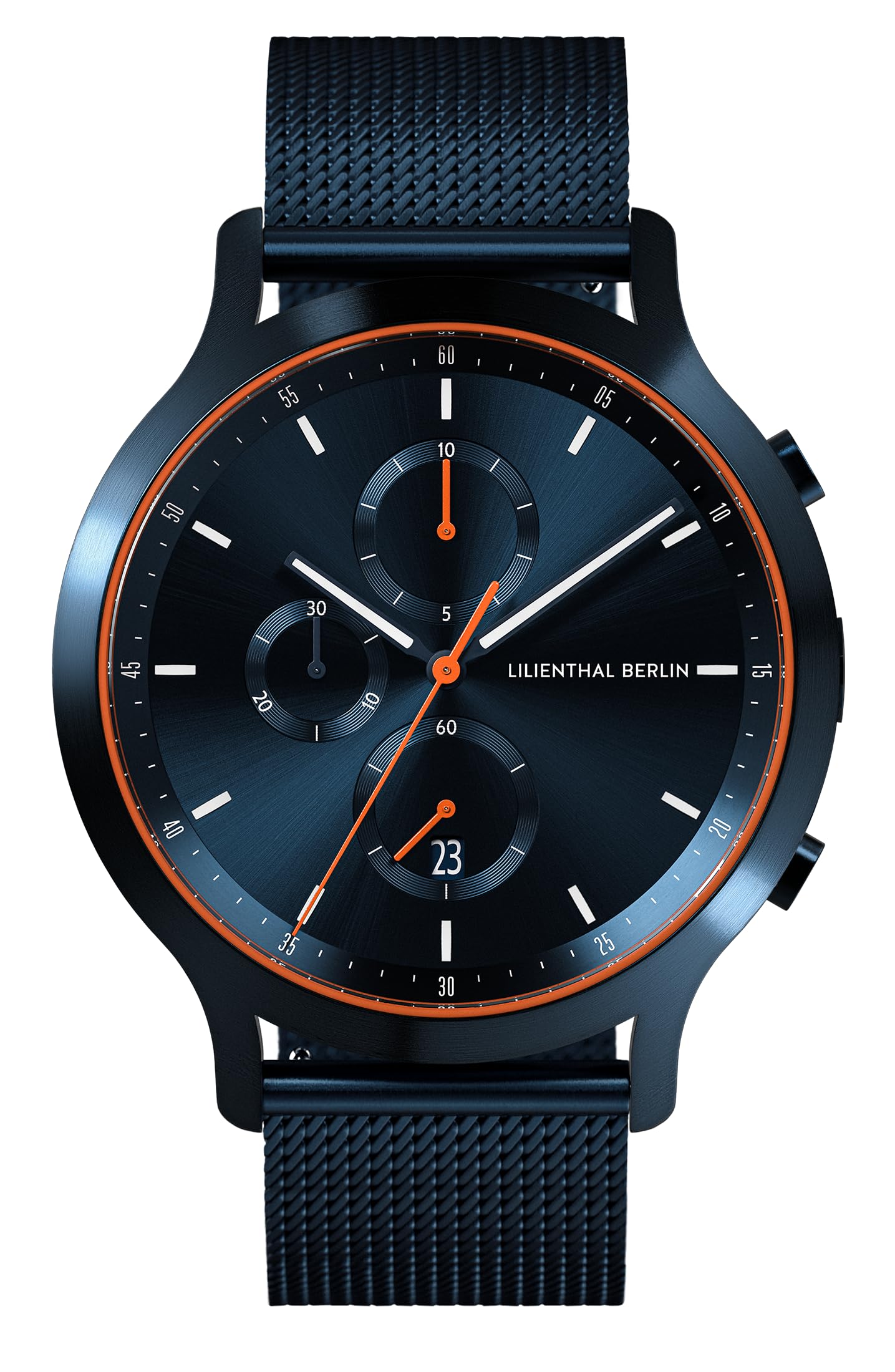 

Годинник Хронограф Дата Зроблено в Німеччині Синій [Lillianthal Berlin] C01-108-B023EB Чоловічий синій