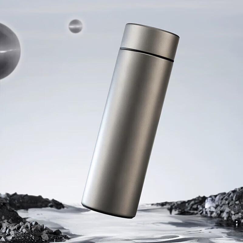 XIMX 450ml Sandblasted Titanium Insulated Water Bottle
