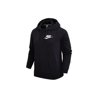 Nike Felpa con cappuccio casual lavorata a maglia da donna Felpe Nera Bianca CI1193-010