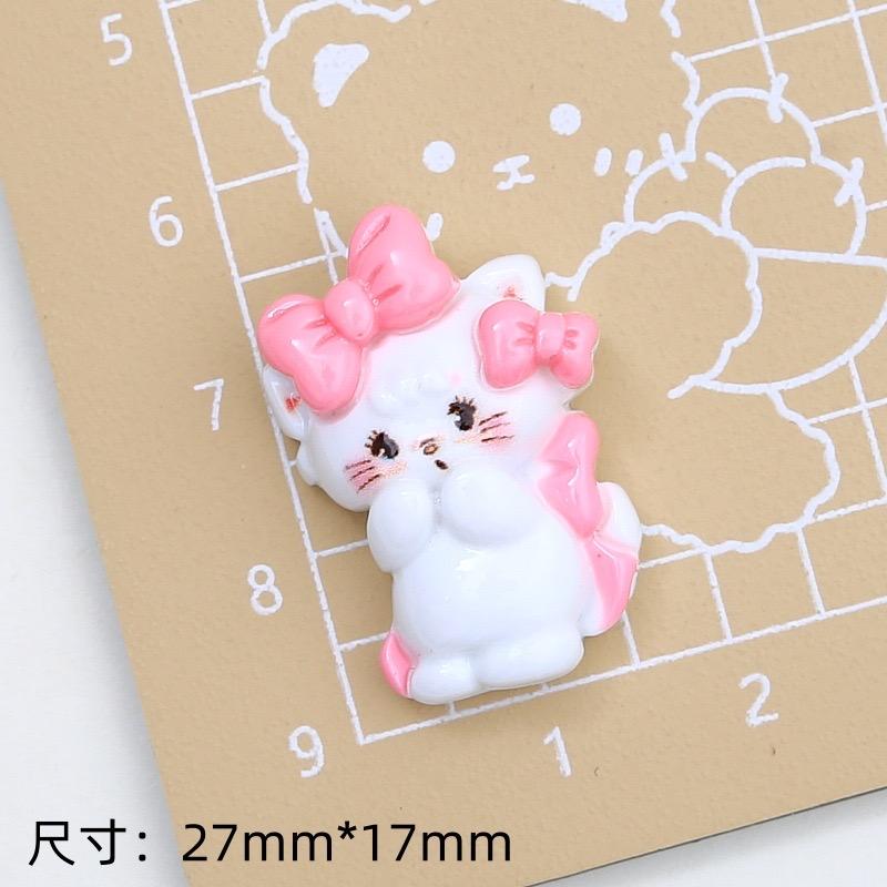 

10 шт. Новые милые мультяшные серии «Медведь, кошка, собака» Кабошоны из смолы с плоской задней стороной Скрапбукинг DIY Ювелирное ремесло Украшение Аксессуар