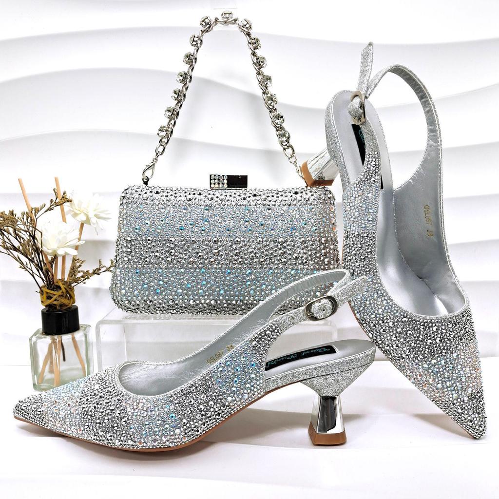 Damen Spitzschuh & Tasche Set: Sexy, Europäischer & Amerikanischer Stil, Schneller Versand, Auf Lager