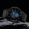 Lilianthal Berlin Chronograph Made in Black Men's Watch, Date, Meteorite, Germany, C01-024-B040C,