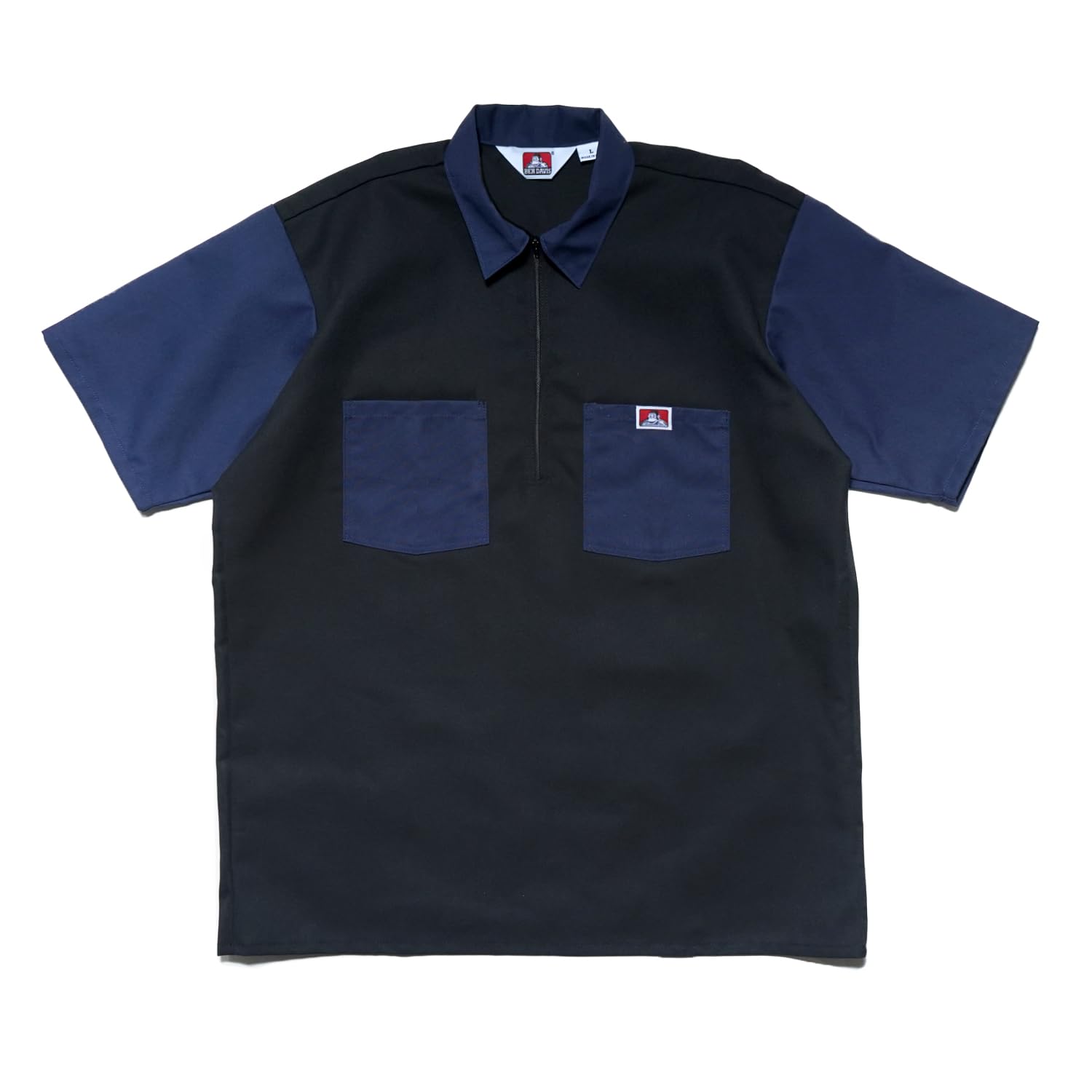 

Эксклюзивная модель на молнии до половины размера M [Ben Davis] СШАЯпония BDUS-7100S Рубашка, Черный/Темно-синий, чёрный