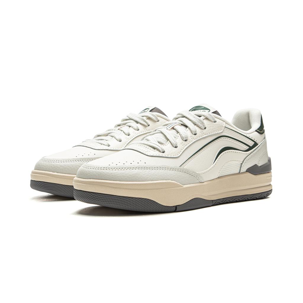 Li Ning Moon Glaze Slip Resistant, Abrasion Resistant, Breathable Low Top Skateboard Shoes Women's White Gray AGCV334-1