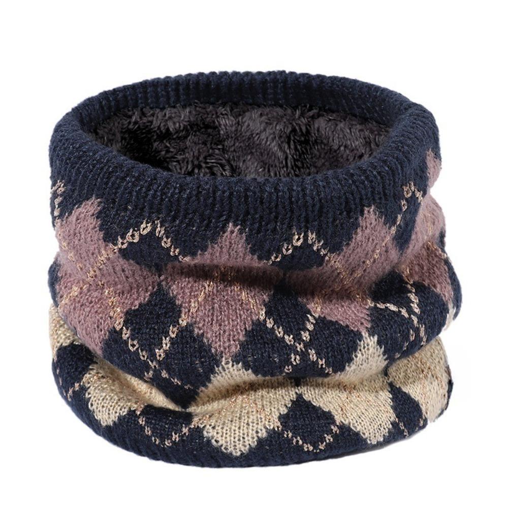 

Snowflake Winter Knitted Scarf Thick Warm Neck Warmer Sport Scarf Fleece Muffler Outdoor Style 15
