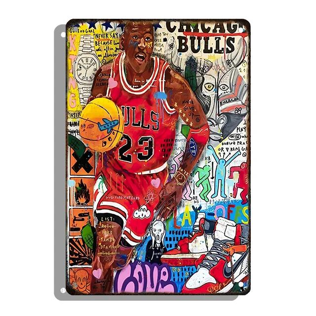 Banksy Graffiti Decorative Plaque Abstract Style Tin Sign Metal Pleate Plate For Home Room Decor Aesthetic Gift Cuadros