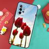 Tulips Flower Case For Samsung Galaxy A55 A35 A15 A54 A34 A14 A52 A32 A12 A13 A33 A53 A17 A16 A26 A36 A56