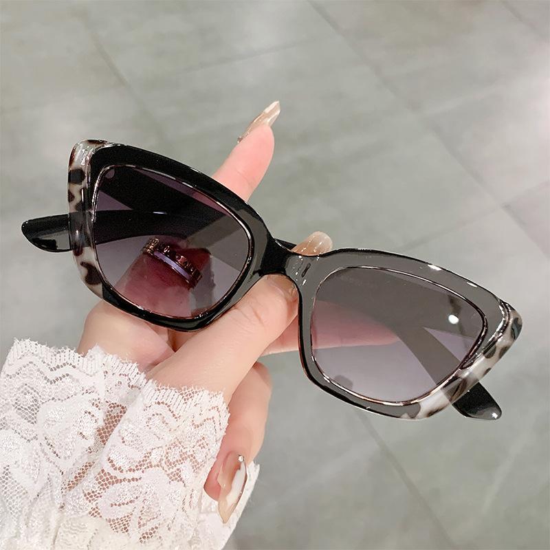  Fashion Cat Eye Sunglasses Women Fashion Pattern Leopard Gradient Shades UV400