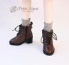 MDD Compatible Short 40cm Doll for BJD Dolls [Petite Marie] 1/3 Lace-up Boots, Brown, Shoes, [Petite Marie] [No.0183]
