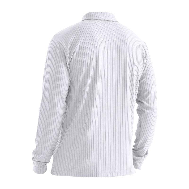 Autumn Men's Long-sleeved T-shirt Anti-stripe Loose Lapel Long-sleeved Polo Shirt Men's Tops