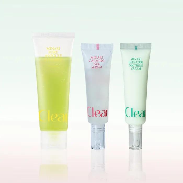 Minari Pore Duo Trio SET Cleanser 80ml (2 pieces) + Gel Serum 30ml (2 pieces) + Soothing Cream 30ml (2 pieces)