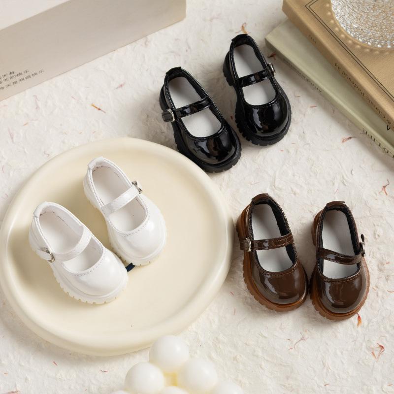 4-Point BJD Doll Single-Buckle Casual Leather Flats
