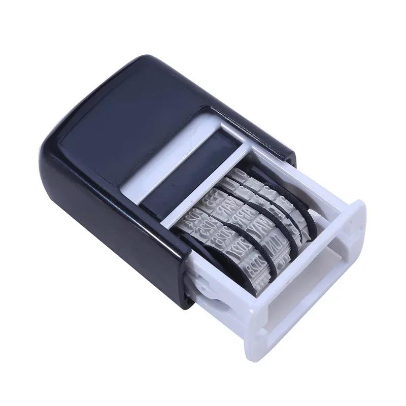 Hot sale Planner Date Stamp DIY Handle Account Stamps Stamping Mud Set Mini Self-Inking For Office Escolar Supplies Emboss