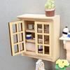 Wall Mounted Mini Cabinet Model Dollhouses Accessories For Bedroom Kitchen Living Room Tiny House Decoration