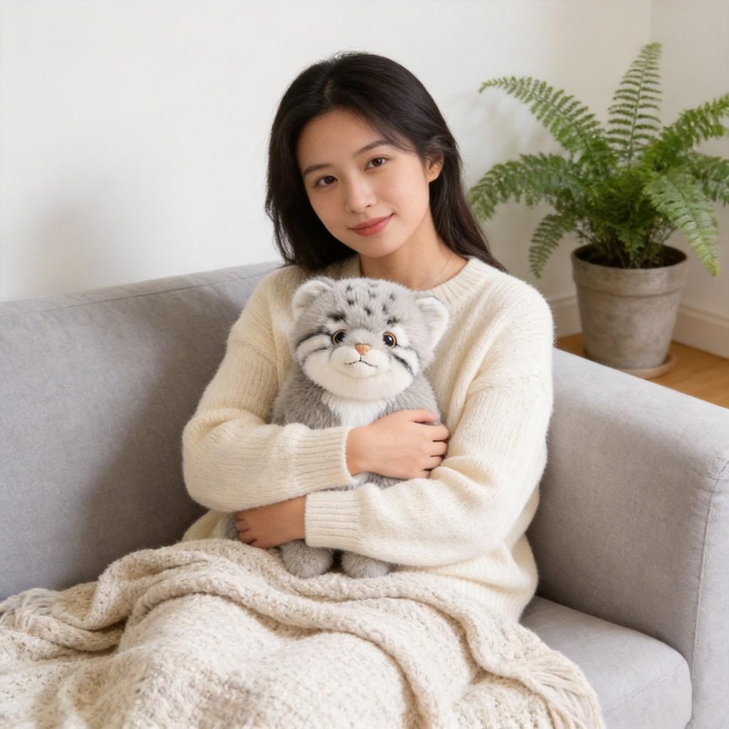 Peluche Corto Gatto Pallass Peluche Giocattolo Per Regalo E Esposizione