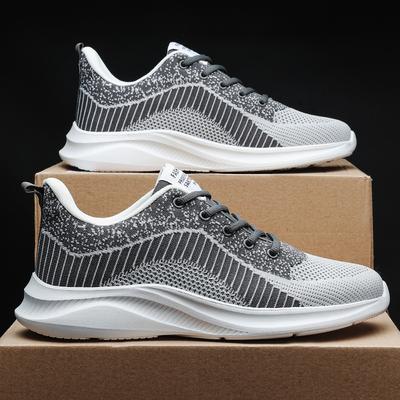 Summer Mesh Breathable Soft-soled Casual Running Shoes Large Size Fly-woven Student Sports Shoes