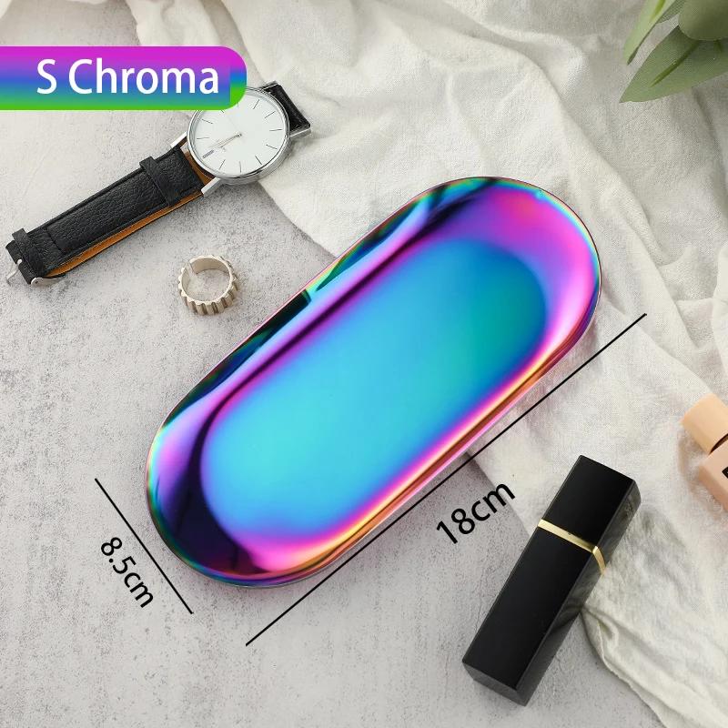 Modern Simple Stainless Steel Metal Water Drop Multi-shape Snack Tray Storage Jewelry Storage Metal Decoration Storage Organizer