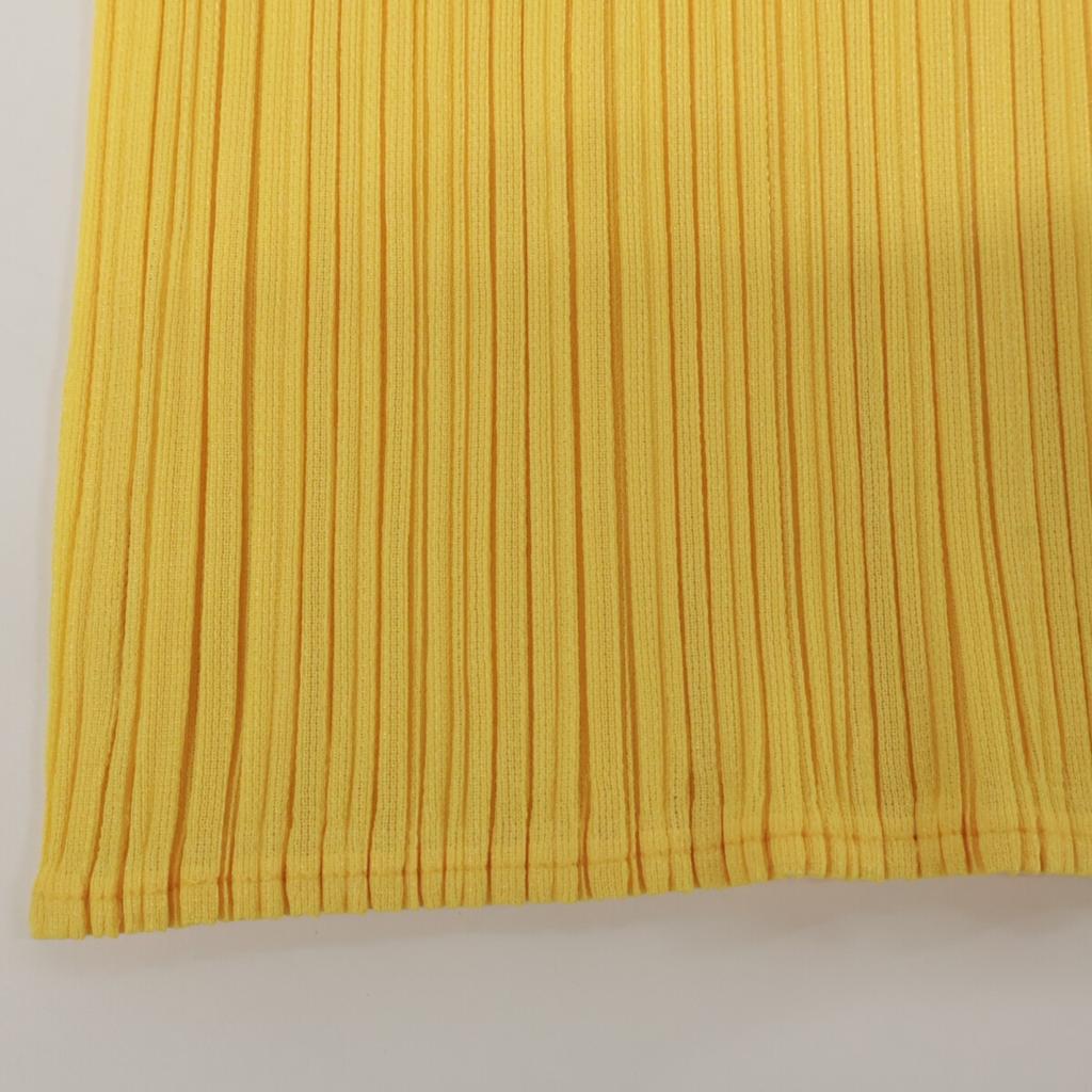 PLEATS PLEASE Yellow PP71-JH116 Polyester Sleeveless Dress Dress 3 yellowUsed