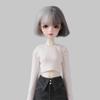 Fashion Off Shoulder Top T-shirt Mini Princess Skirt Clothes for 1/4 BJD 45cm Dolls