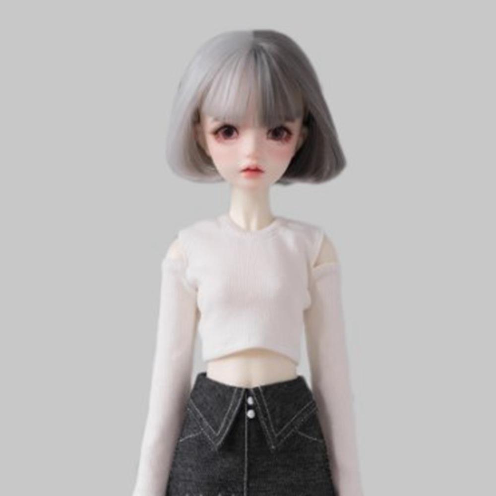 Fashion Off Shoulder Top T-shirt Mini Princess Skirt Clothes for 1/4 BJD 45cm Dolls