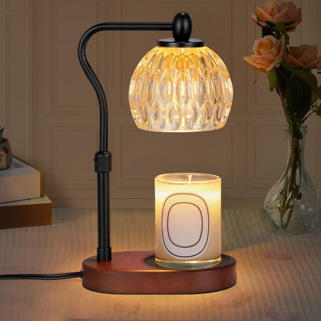 Kerzenwärmer, Kerzenwärmerlampe mit Dimmer, Höhenverstellbar, Duftkerzen, Heimdekoration, Muttertag