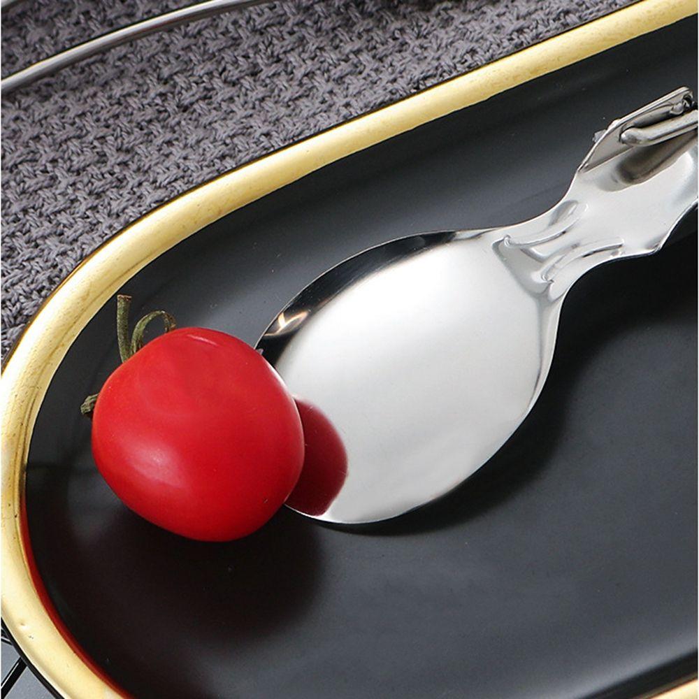 Flatware Kitchen Tool Dining Chopsticks Tableware Folding Fork Serving Spoon Folding Cutlery Set