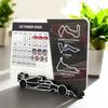 For F1 Racing Paper Calendar Desktop Station Calendar Home Decoration Itinerary Arrangement Formula Racing Calendar 2025