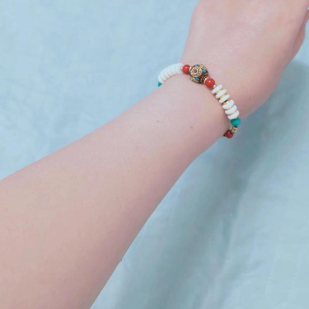 Nepal Tibetan Style Bohemian Bracelet Braided Vintage Beaded Bracelet Woman/Girls