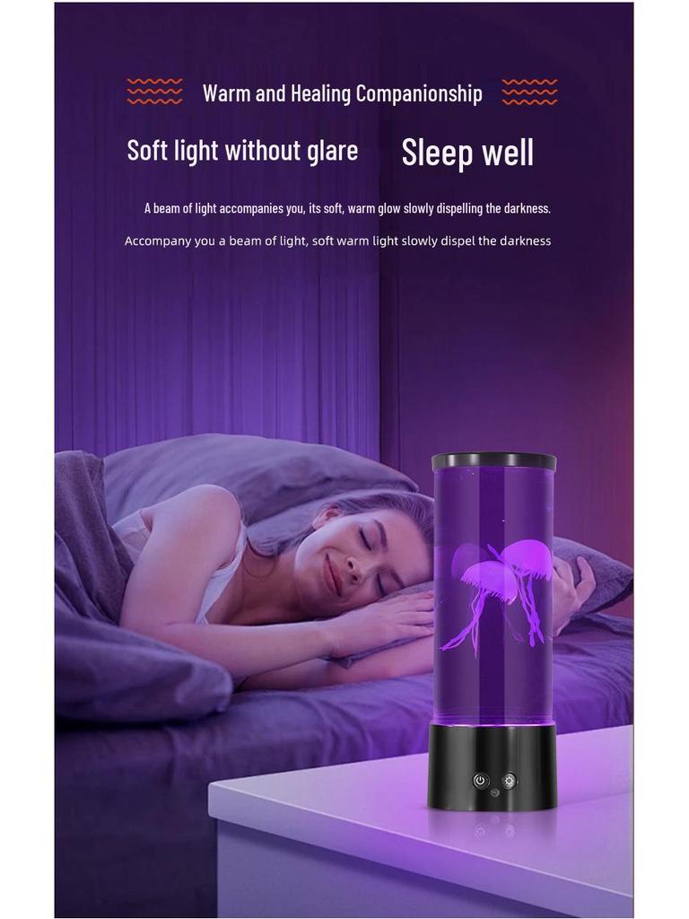 LED Jellyfish Lamp - Creative Decorative Night Light for Home and Bedroom