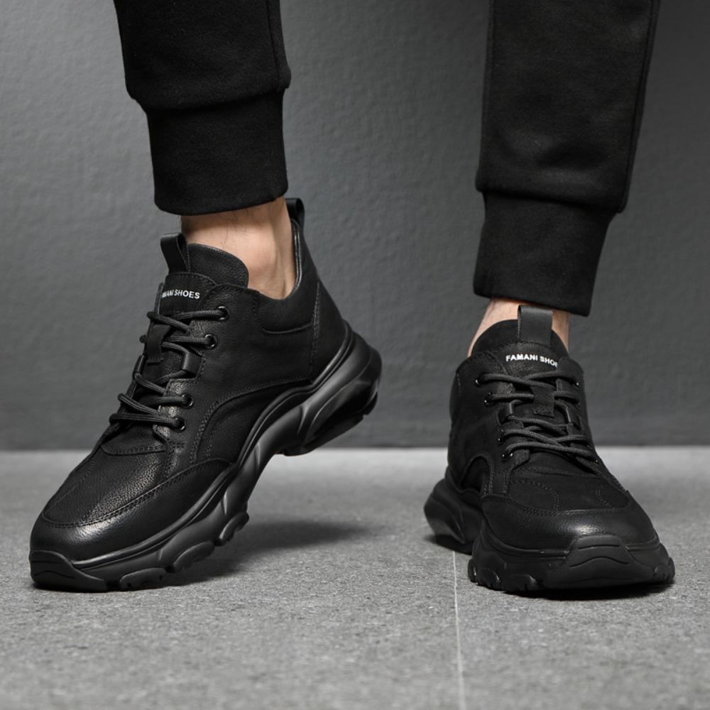 Men Casual Shoes Winter Plush Insulation Genuine Leather Leather Sports and Leisure Shoes Luxury Sneakers Zapatos Para Hombre