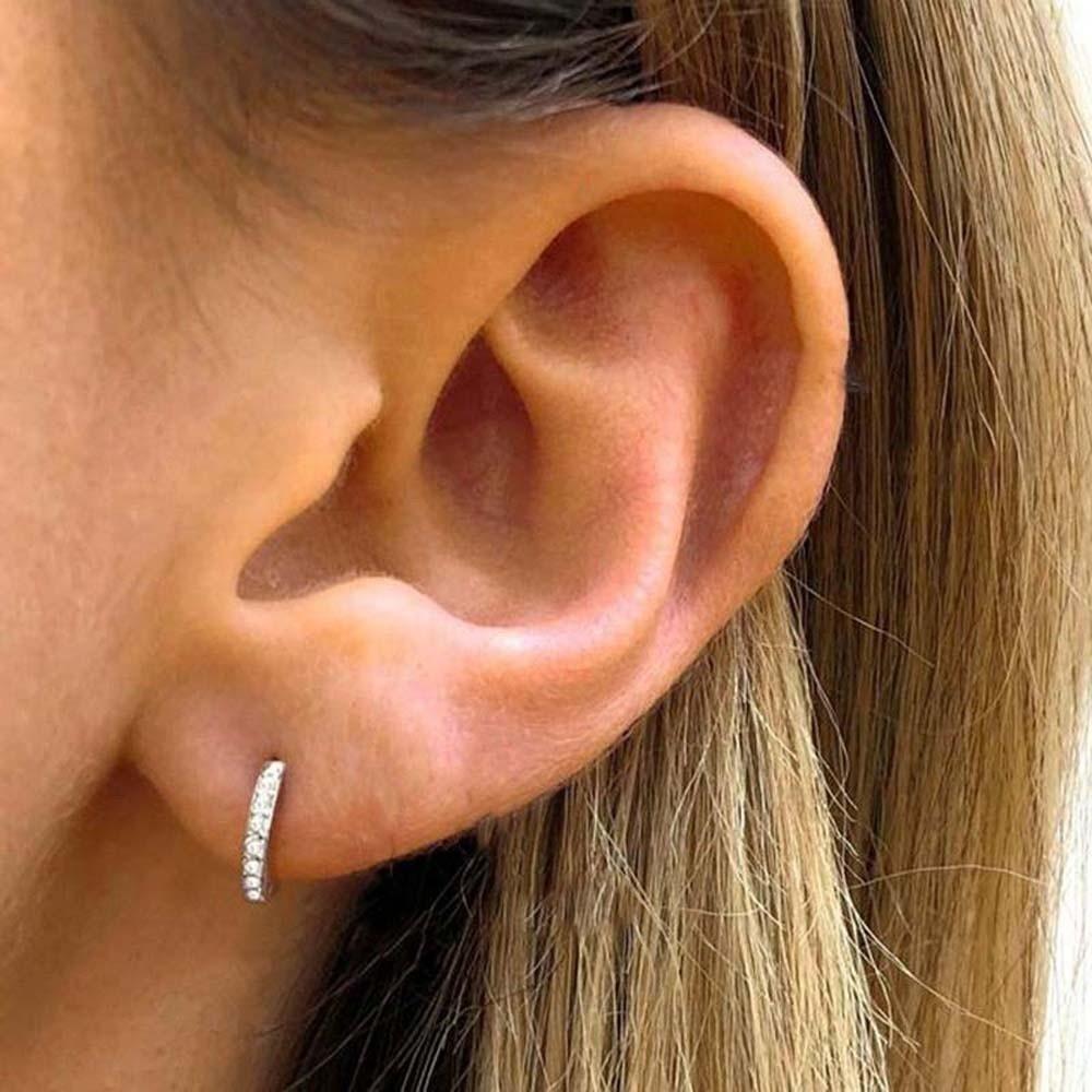 Titanium Golden Cartilage Earrings Shiny Piercing Lip Ring Elegant Rhinestone Nose Ring  Banquet