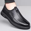 Autumn New Designer Leather Shoes for Men Antiskid Fashion Causal Black Driving Shoes Male Middle-aged Business Dad Loafers Man