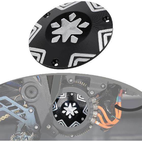 

Dirt Bike Engine Case Saver Side Cover Aluminum CNC for Talaria Sting MX3 MX4 Electric Dirt Bike Black